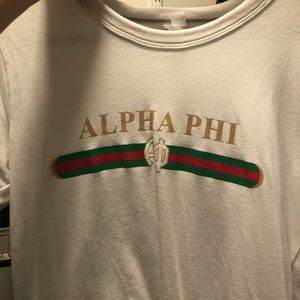 Aloha phi Gucci sigh tshirt